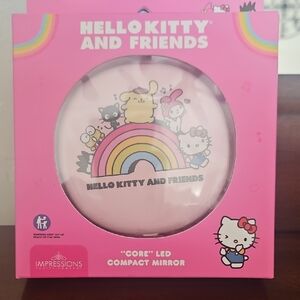 Impressions Pink Hello Kitty LED Compact Mirror